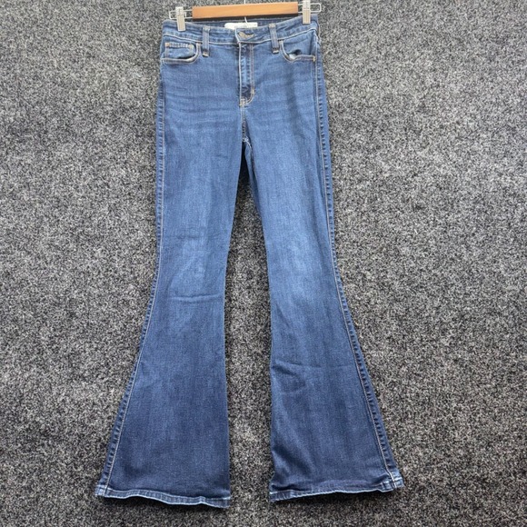 Hollister Denim - Hollister High-Rise Flare Jeans Medium Wash‎ Blue Denim W27 Regular